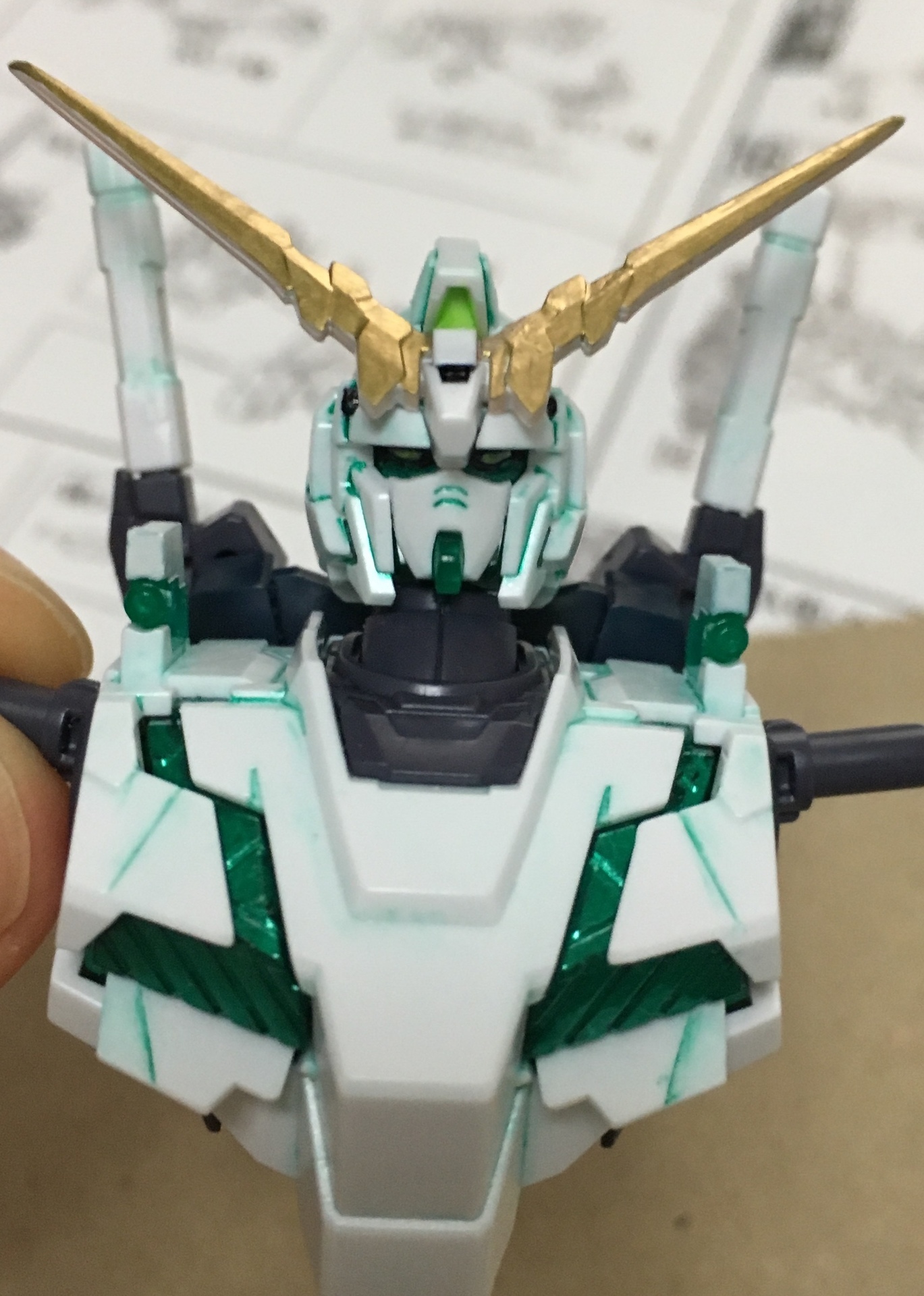 1 144 フルアーマーユニコーンガンダム デストロイモード Hgucを簡単仕上げレビュー でぇじょうぶか Blog